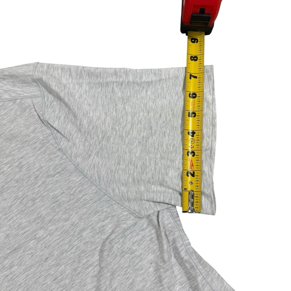 Lululemon Fundamental T-Shirt Men's 2XL Heather Gray Pima Cotton Tee - Picture 8 of 8